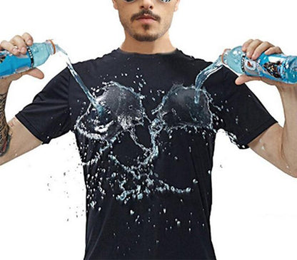 Quick-drying Waterproof Anti-fouling T-shirt Couple Half Sleeve Bottoming Shirt Men dealsniper-net