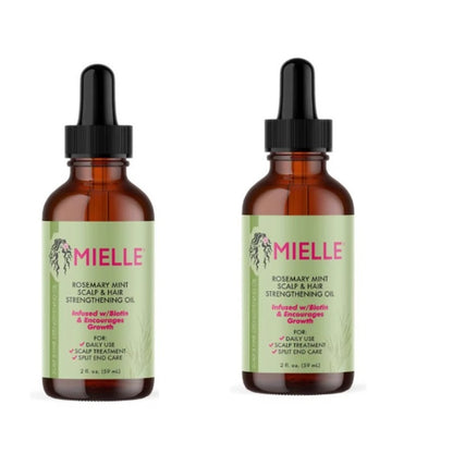 MIELLE Mint Scalp Hair Strengthening Oil Beauty DealSniper.net Rosemary Essential Oil 2pcs