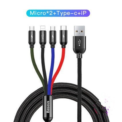 Three-in-one charging cable Electronics DealSniper.net 1 style
