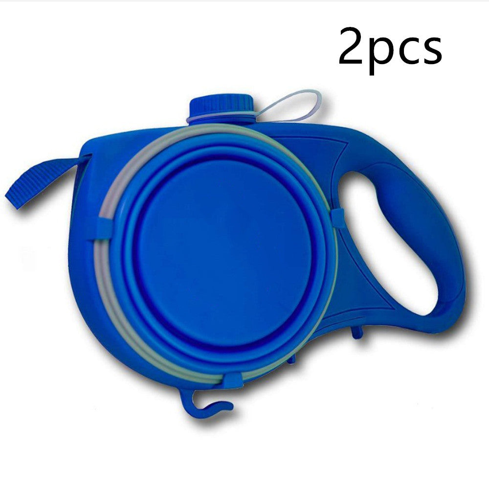 Multifunctional Pet Leash Automatic Retractable Leash Pets DealSniper.net Blue No logo 2pcs