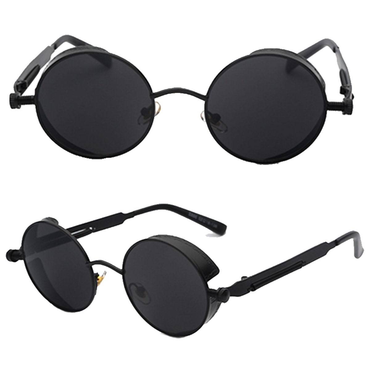 Austin Powers Vintage Round Metal Frame Sunglasses Women dealsniper-net