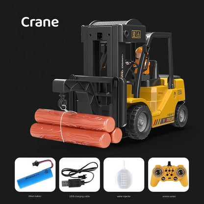 Children's Simple Alloy Charging Excavator Toy Car Kids dealsniper-net