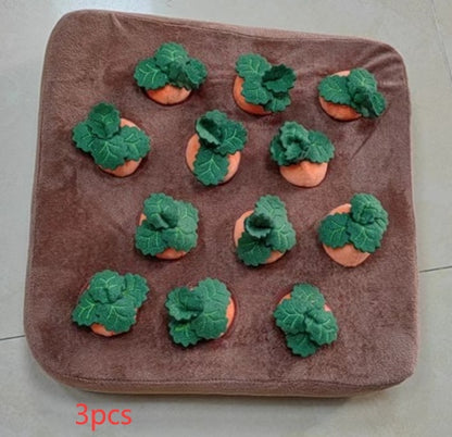 Pet Dog Toys Carrot Plush Toy Vegetable Chew Toy Pets DealSniper.net Orange3pc