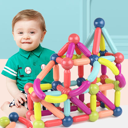 Baby Toys Magnetic Stick Building Blocks Game Magnets Children Set Kids Gym From House
