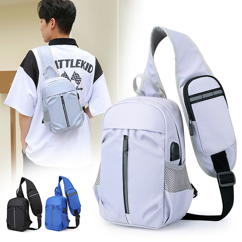 Men Chest Bag With Phone Wallet Design Crossbody Shouder Bags Sports Men dealsniper-net