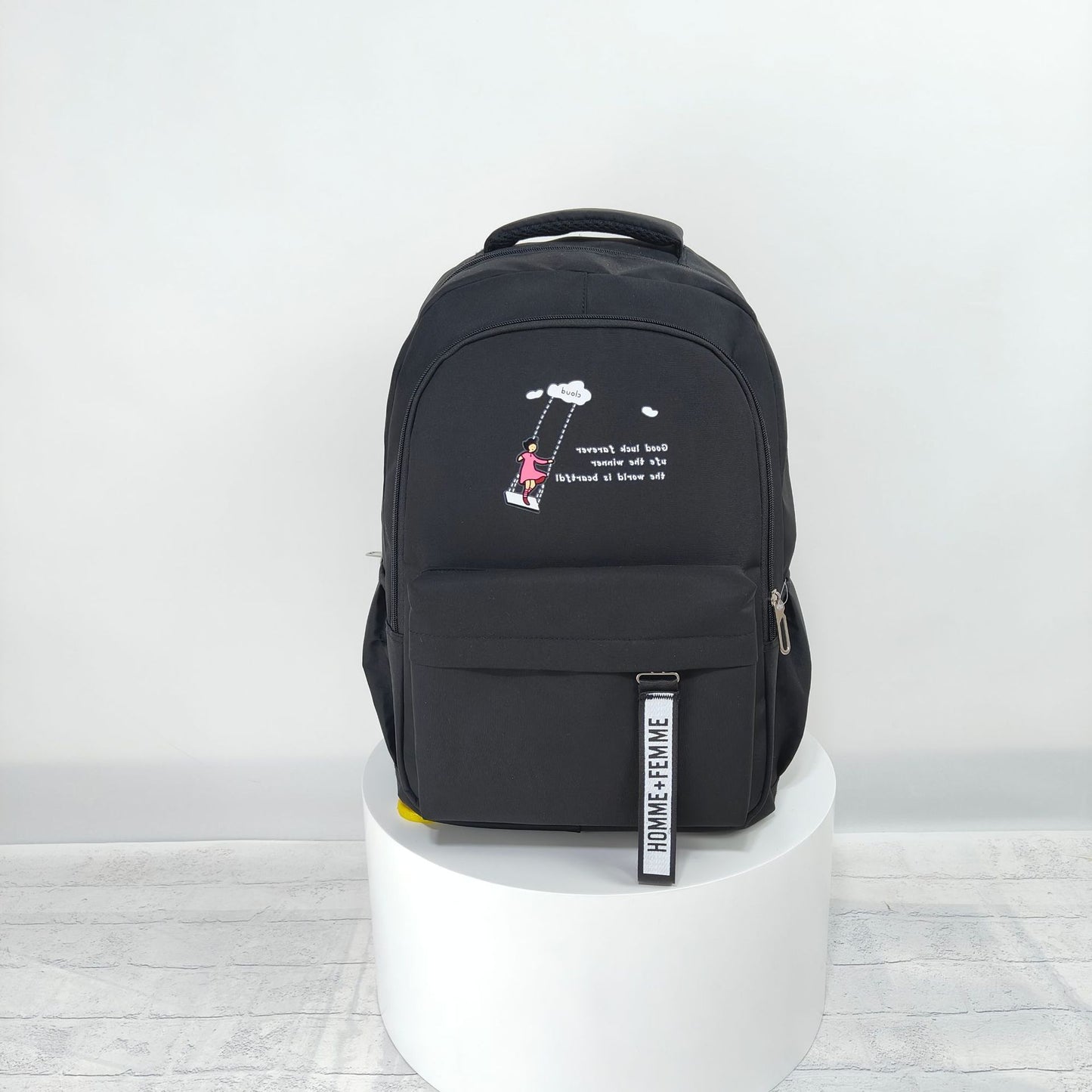 Schoolbag Fashion Casual Large Capacity Multi-functional Backpack Men DealSniper.net Black 2style 45x30x15cM