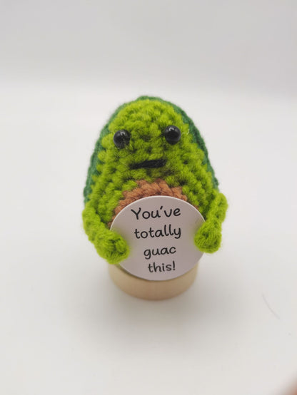 New Cute Positive Energy Pickle Doll Knitting Kids DealSniper.net Avocado 1PCS