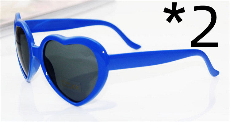 Night Lights Change Love Special Effects Glasses Sunglasses Deals DealSniper.net 2pcs Blue