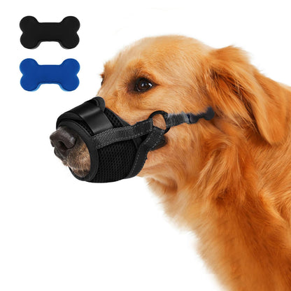 New Cotton Dog Muzzle, Anti-Bite And Anti-Accidental Eating Pets DealSniper.net black L