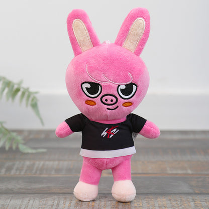 Doll Plush Toy Stray Children Leeknow Hyunjin Gift Kids DealSniper.net Pink Pig 20cm