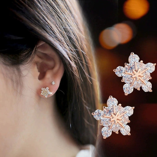 Sweet Star Stud Earrings For Women Luxury Delicate Star Versatile Jewelry Gym From House