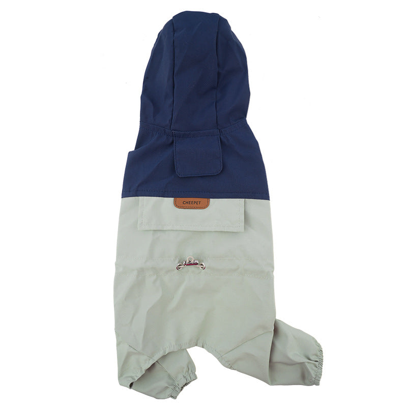 Pet Raincoat Small And Medium Size Dog Clothing Pets DealSniper.net Navy Green 2XL