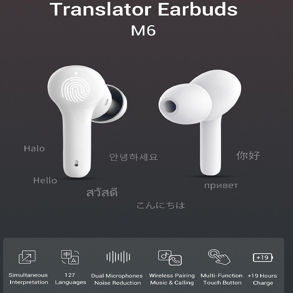 M6 Smart Bluetooth Translation Headphones Supports Electronics dealsniper-net