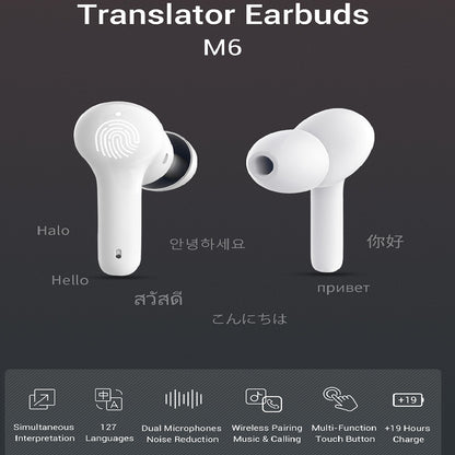 M6 Smart Bluetooth Translation Headphones Supports Electronics dealsniper-net