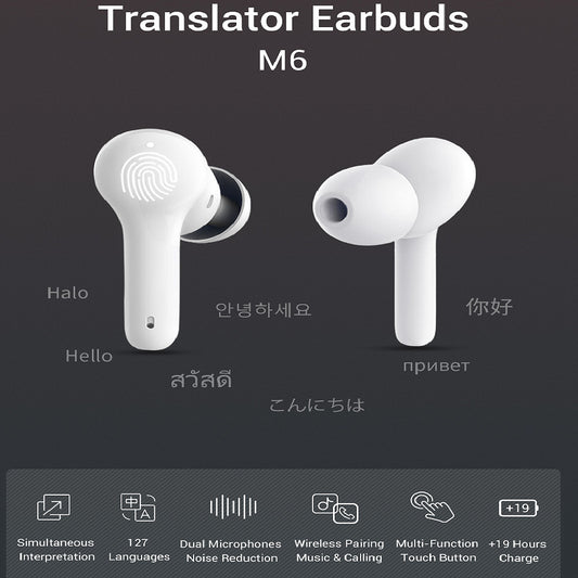 M6 Smart Bluetooth Translation Headphones Supports Electronics dealsniper-net