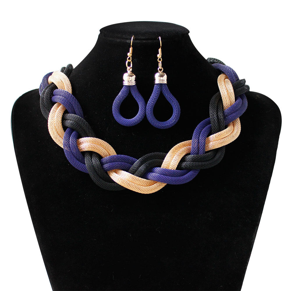 Hand-woven rope necklace chain Jewelry DealSniper.net A
