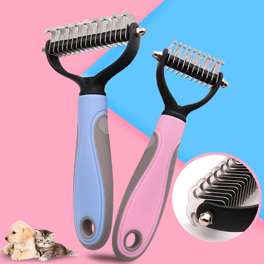 Stainless Double-sided Pet Brush Hair Removal Comb Pets Gym From House