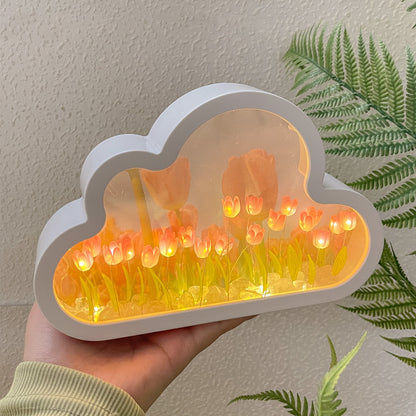 Tulip Night Lamp Material Cloud Tulips Night Lamp Decorative Gifts