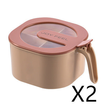 Seasoning Box Salt Jar kitchen Seasoning Jar Sugar Bowl Kitchen dealsniper-net Pink2PCS