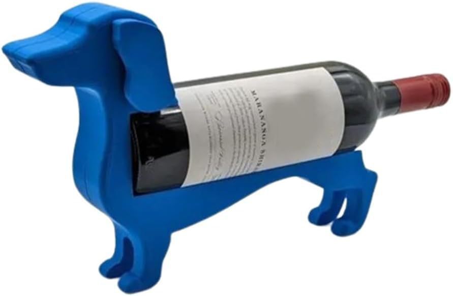 Dachshund Wine Bottle Holder Wine Cabinet Dachshund Kitchen DealSniper.net Blue Plastic