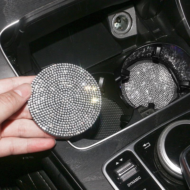 Bling Car Coasters For Cup Holder 2 Pack Universal Anti Slip