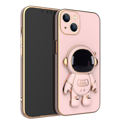 3D Astronaut Phone Case Anti-Drop Electroplating Bracket Phones dealsniper-net Pink Iphone12Mini