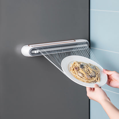 Creative Can Hang Magnetic Cling Film Cutter For Home Kitchen Kitchen dealsniper-net