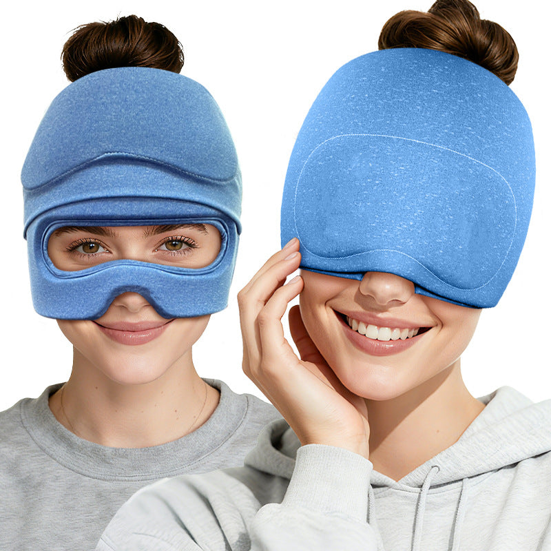 Eye-Opening Hat Eye Mask Set ColdHot Gel Ice Cap Health DealSniper.net