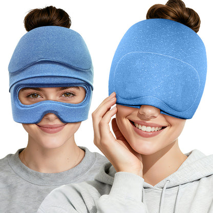 Eye-Opening Hat Eye Mask Set ColdHot Gel Ice Cap Health DealSniper.net
