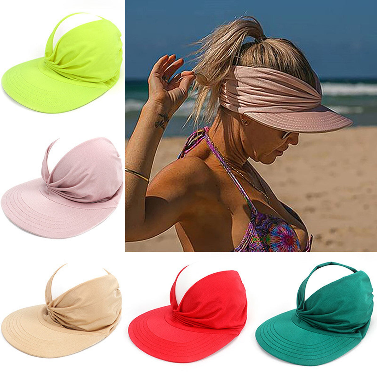 Cross-Border New Anti-Ultraviolet Sun Visor Outdoor Fashion Women Gym From House