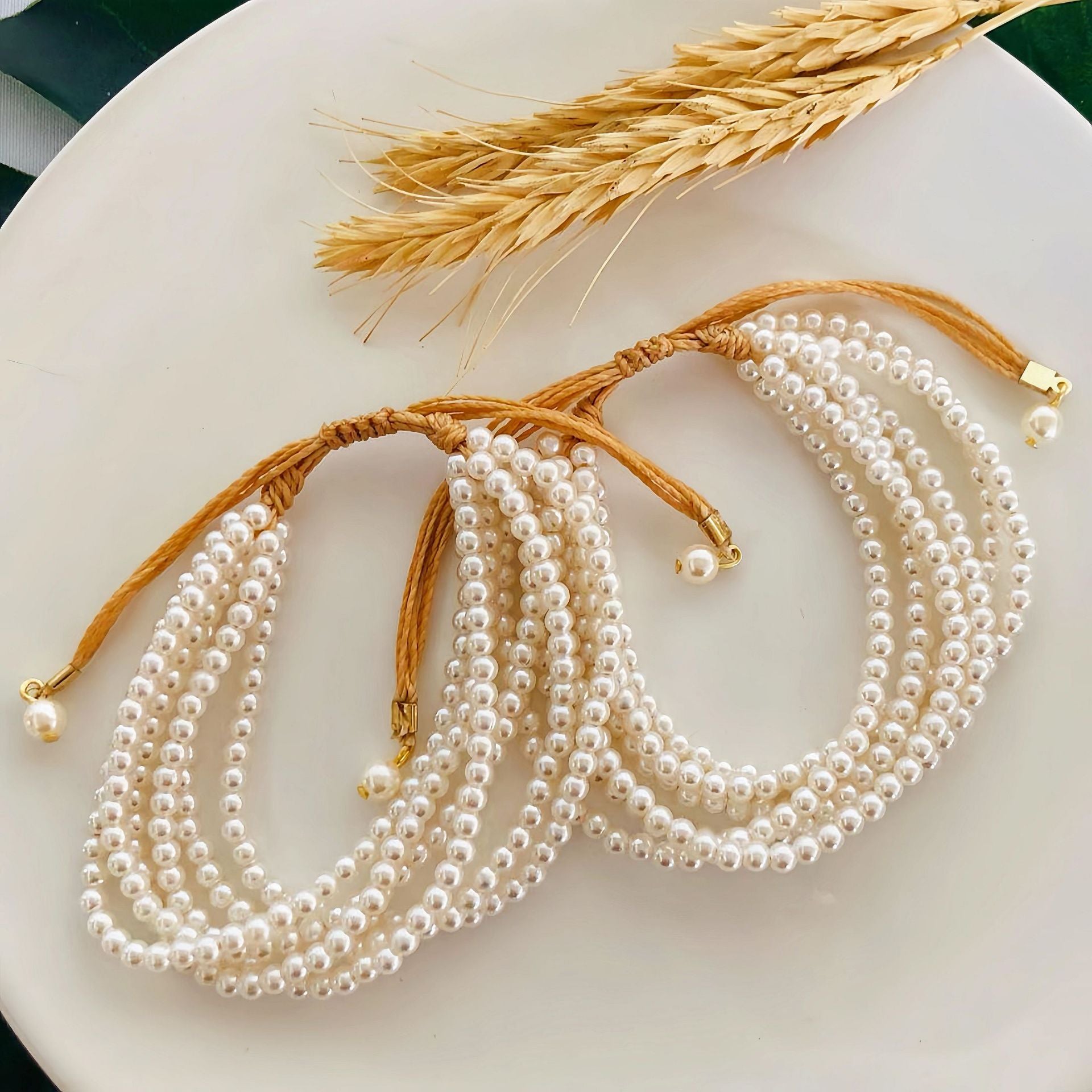1 PCS Multilayer Pearl Bracelet For Women Jewelry dealsniper-net