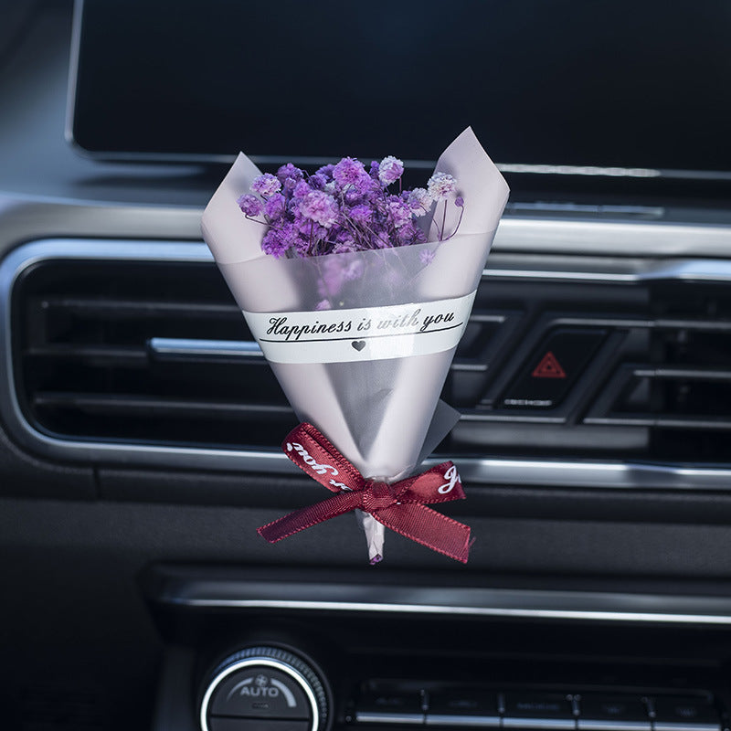 Dried Bouquet Car Aromatherapy Vent Vehicle dealsniper-net Purple