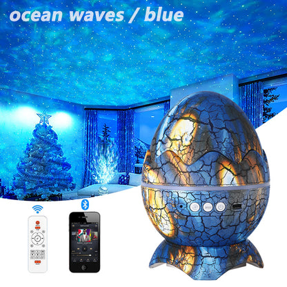 New Star Light Crack Translucent Dinosaur Egg Water Ripple Home Decor dealsniper-net Thanos Blue Dinosaur egg star light USB