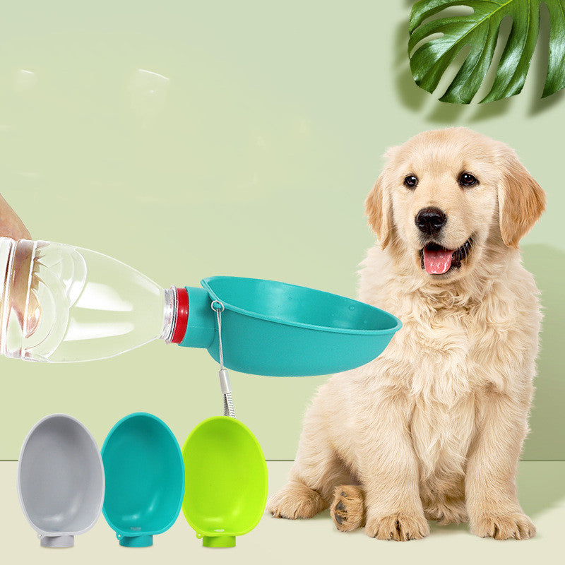 Portable Dog Drinking Bowl Outdoor Water Feeding Pet Outside Pets dealsniper-net