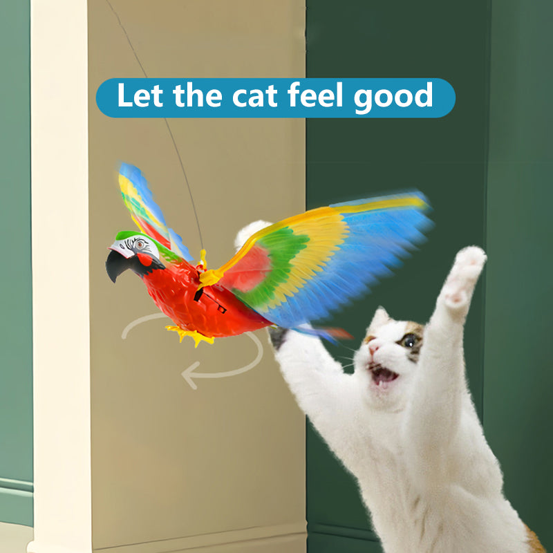 Simulation Bird Cat Interactive Pet Toys Hanging Eagle Flying Pets Gym From House