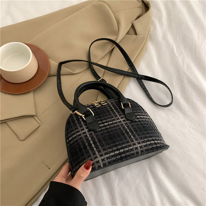 Fashionable Simple New Western Style Shoulder Messenger Bag Women Gym From House Black