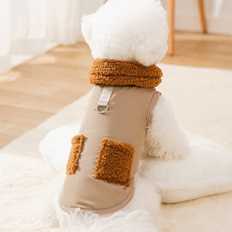 Dog Puppy Clothes Korean Style Coffee Sweater Fit Small Dog Pet Cat Autumn &Winter Pet Cute Costume Dog Cloth Coat Pets dealsniper-net