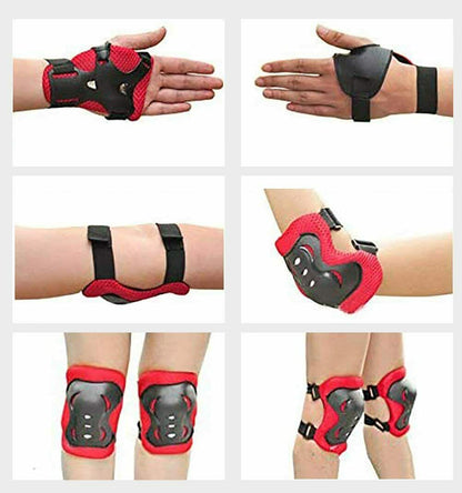 Knee Elbow Pads Guards Protective Gear Set for Kids Children Roller Cycling Bike Outdoor DealSniper.net