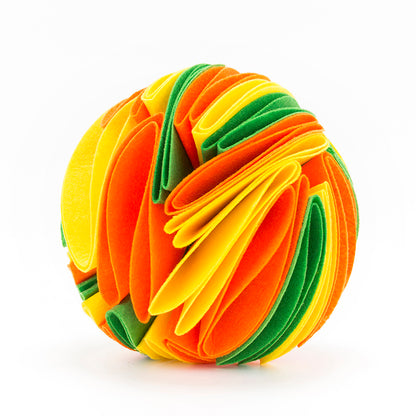 Foldable Dog Snuffle Ball Dog Training Toys Increase IQ Pets dealsniper-net L Yellow orange green