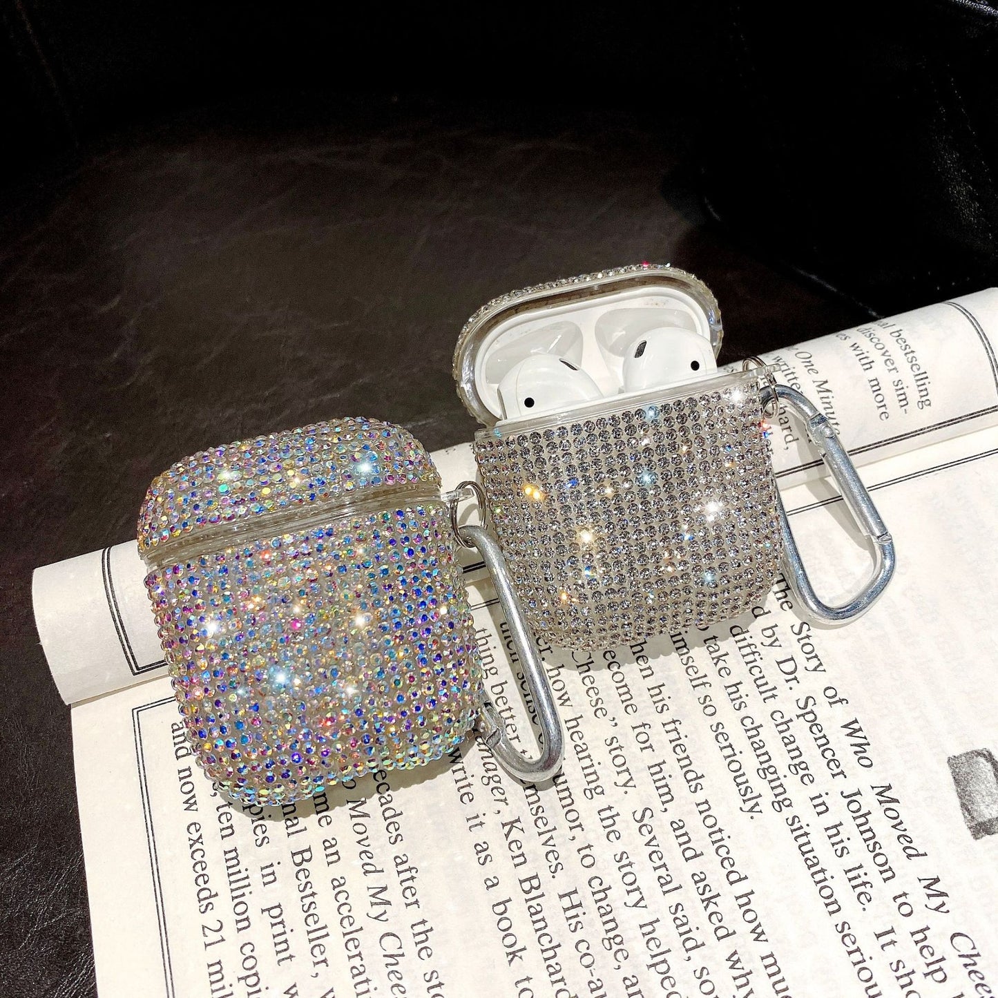 Rhinestone Drop-resistant Bluetooth Headset Protective Cover Electronics dealsniper-net