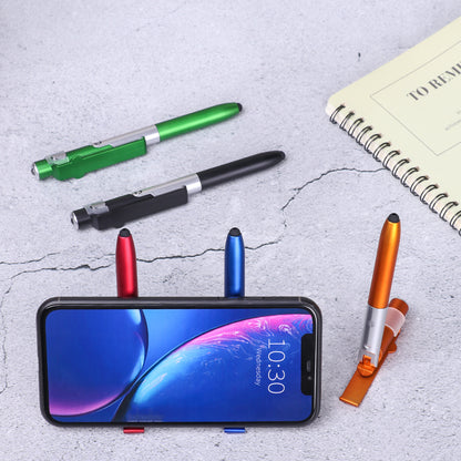 4-in-1 folding light pen mobile phone holder