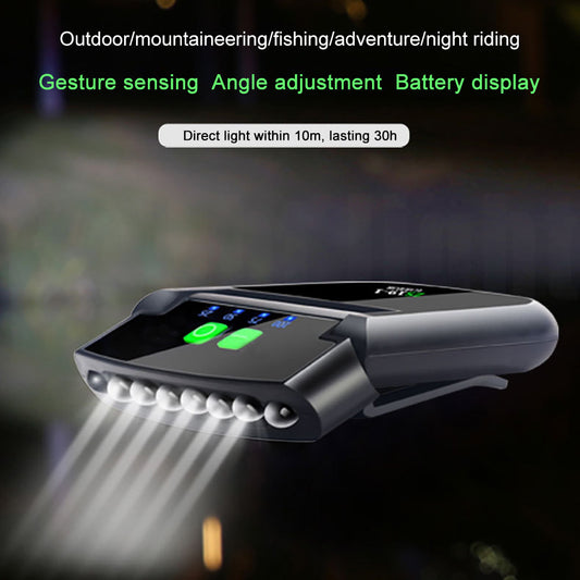 LED Smart Sensor Headlight Night Fishing Sports Cycling Charging Strong Bright Light Gadgets dealsniper-net