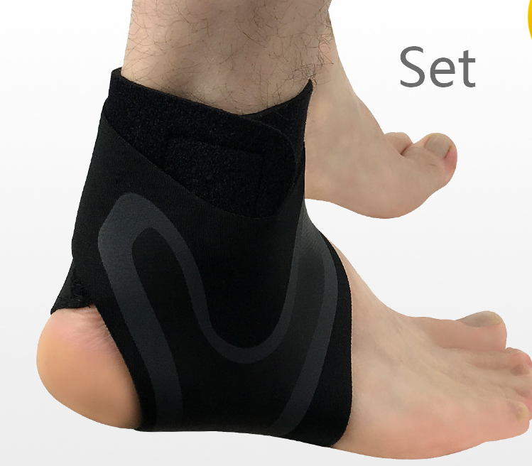 Ankle Support Brace Safety Running Basketball Sports Ankle Sleeves Sports DealSniper.net L EN Set