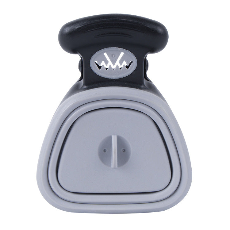 Dog Pet Travel Foldable Pooper Scooper With 1 Roll Pets Gym From House Grey L