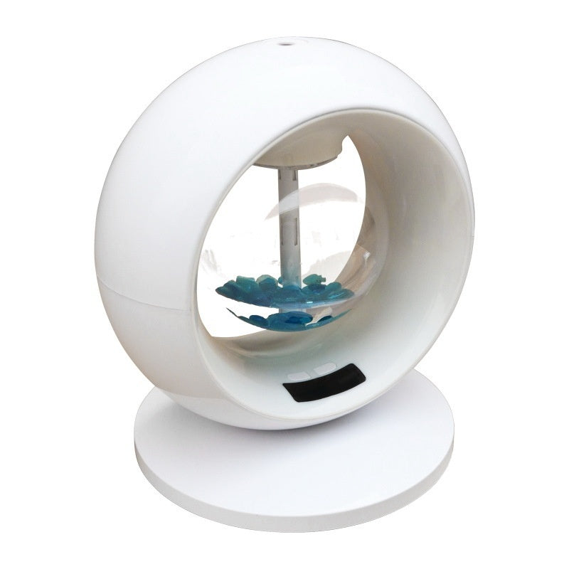 Heavy Fog Clock Humidifier Colorful Night Lamp House DealSniper.net White USB Plug In