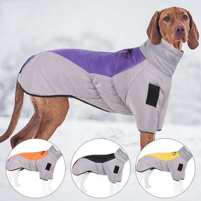 New Pet Dog Clothes Thickened With Reflective Warmth Pets Gym From House