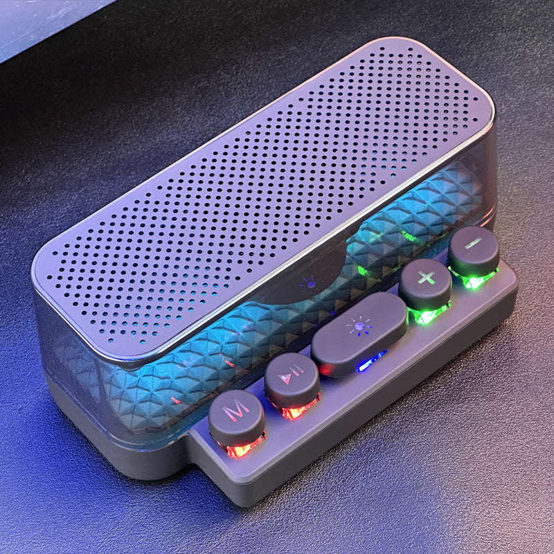 Colorful Bluetooth Speaker Keyboard Luminous Gadgets dealsniper-net