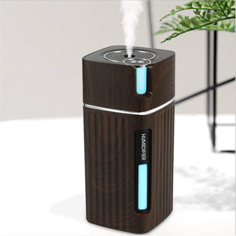 Electric Humidifier Aroma Oil Diffuser Essential Ultrasonic Wood Grain