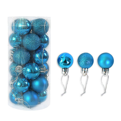 Christmas Decoration Shiny Matte Christmas Ball Holidays DealSniper.net Lake blue