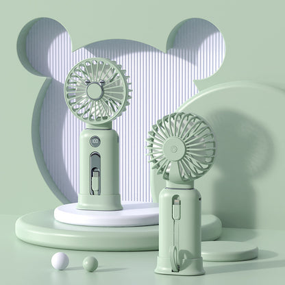 2-in-1 Handheld Fan Fast Charging Power Supply Portable Handheld Gadgets dealsniper-net